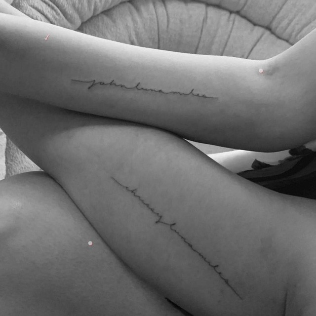 Chrissy Teigen és John Legend tetoválása