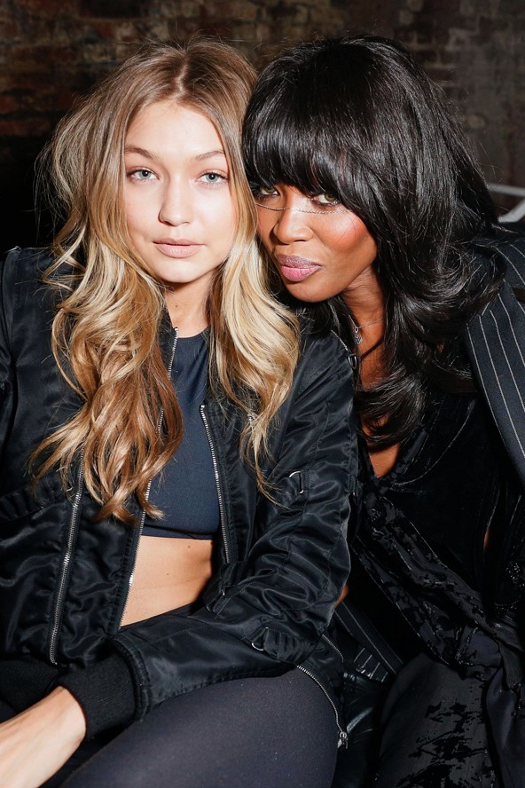 gigi hadid, naomi campbell