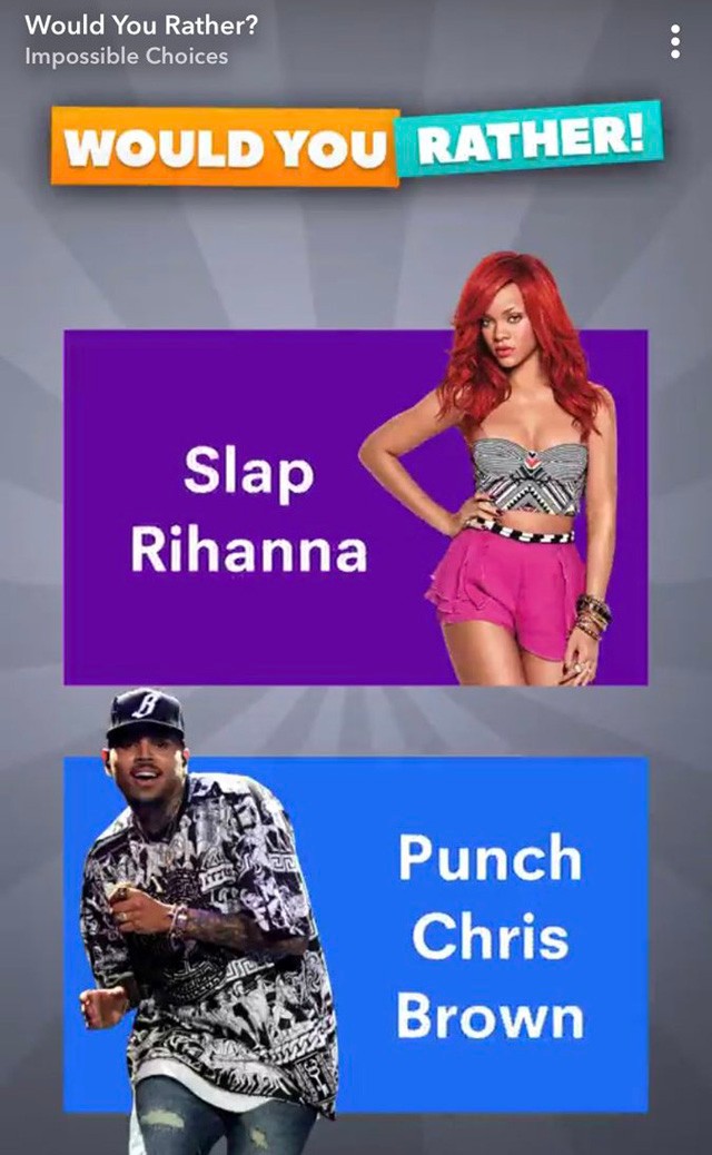 A Snapchat szerint vicces, hogy felpofozhatod Rihannát