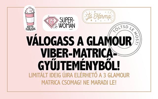 Dobd fel a napod! Újra elérhető az összes GLAMOUR matricacsomag a Viberen