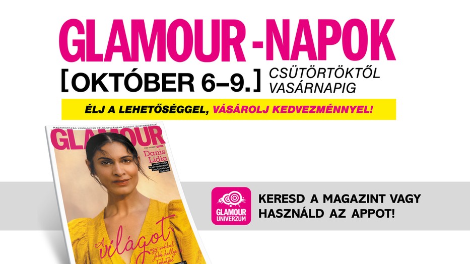 A GLAMOUR-napok 2022-ben, ősszel is segyt neked hogy sokat spórolj!