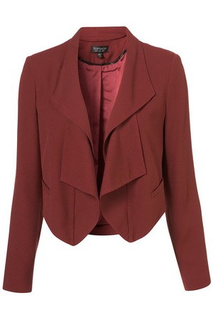 Bordó rövid blézer TOPSHOP 55 font www.topshop.com