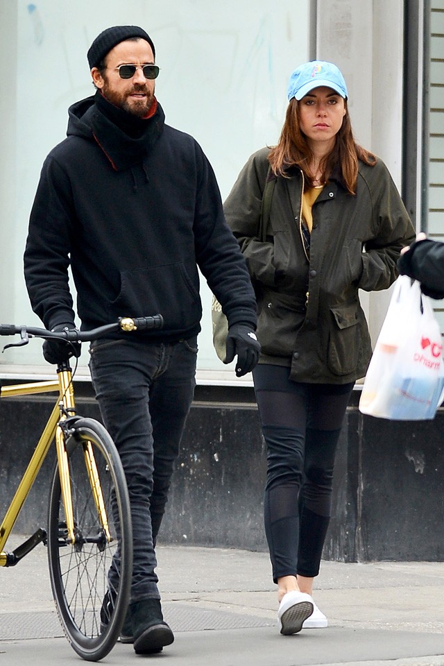 Justin Theroux Aubrey Plaza