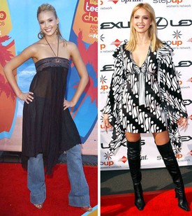 Ő sem tévedhetetlen. A farmermánia megbosszulhatja magát, ha nem a megfelelő felsővel viseljük. És a mintás ruha sem feltétlenül szuper, ha háromszor akkorának látszunk benne, mint indokolt lenne. 