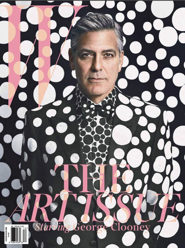 +1. A férfisztároknál általában kevésbé fontos a kor, de azért egyre fiatalabb szívtiprókat látunk a magazinok borítóin. Az örökös kivétel George Clooney, aki 53 évesen is felkerülhet bármilyen címlapra. A W magazin például játékos pöttyös borítót és belső sorozatot készített vele. 