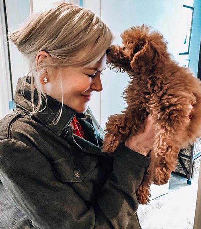 Nicole Kidman a kutyájával