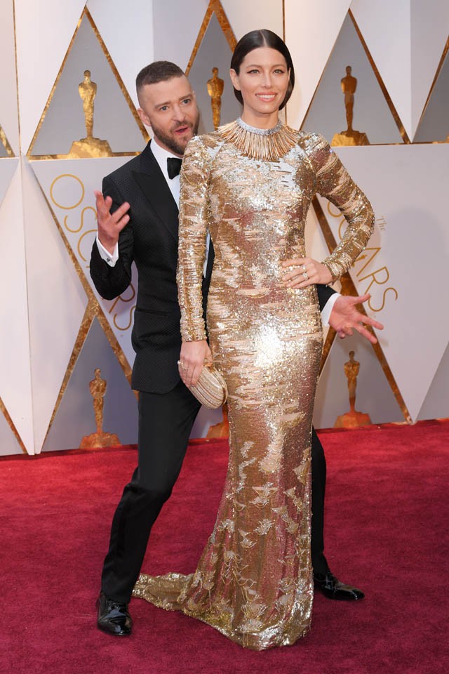 Jessica Biel Justin Timberlake Oscar 2017