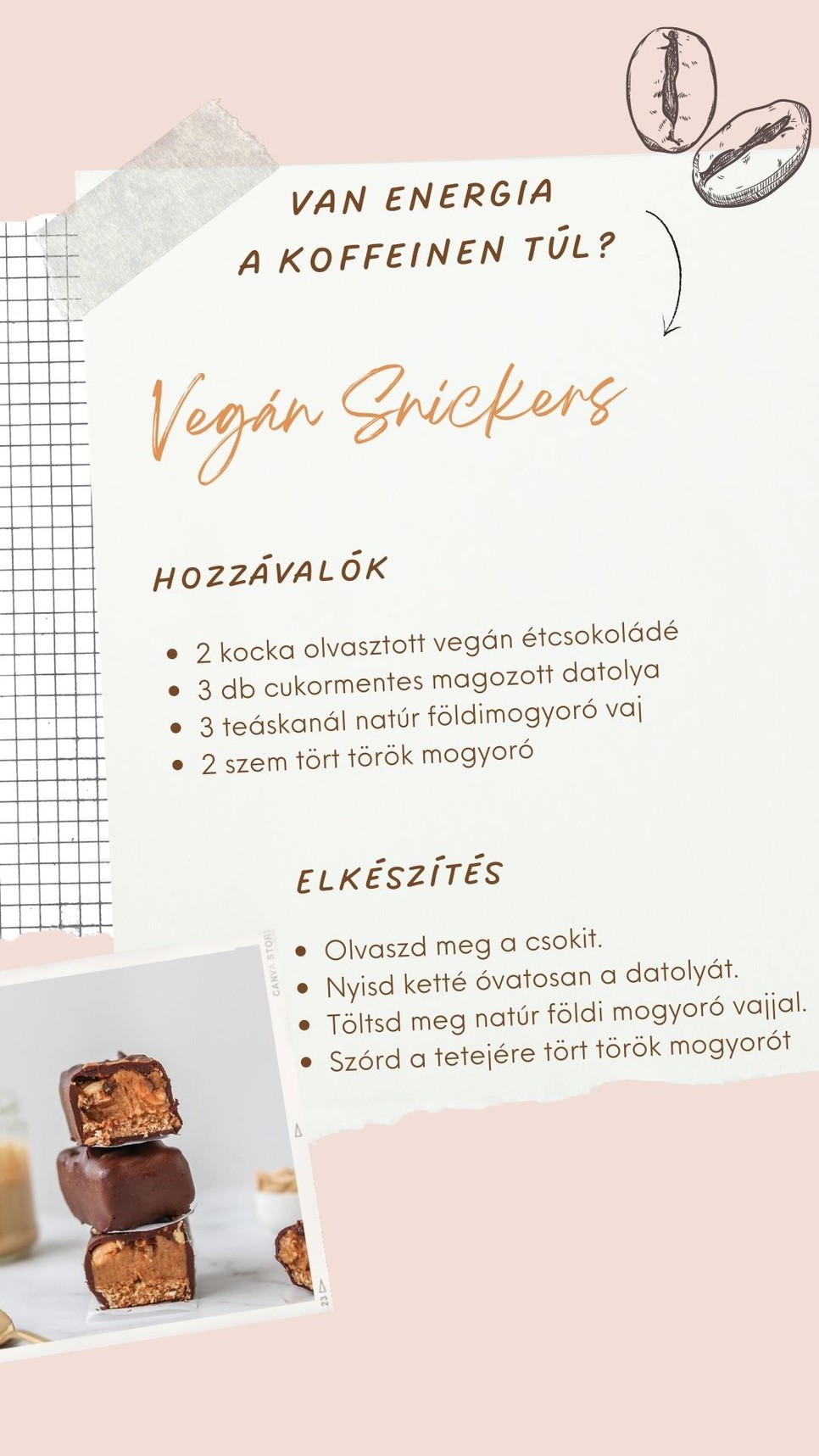 Koffein nélkül is lehetsz energikus, mondjuk ezzel a vegán finomsággal