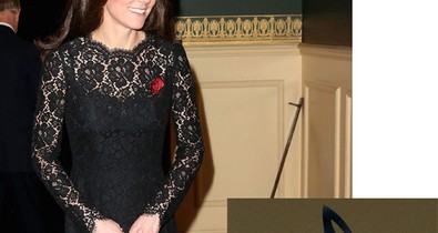 Kate Middleton fekete csipkében ünnepelt