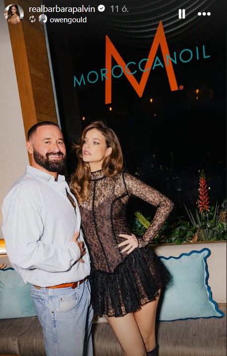 Palvin Barbara és jóbarátja, Owen Gould