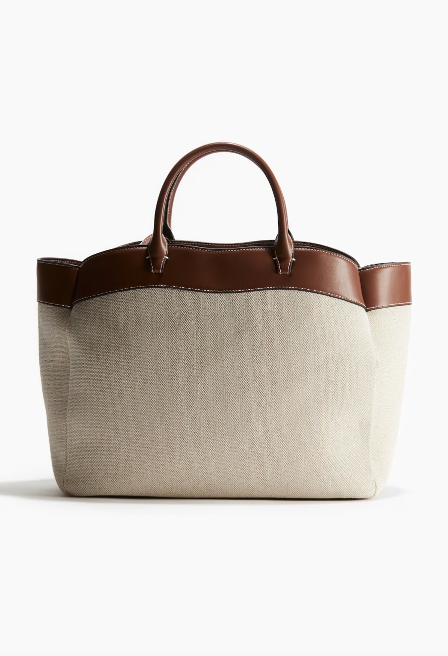 Műbőr szegélyes vászontáska H&M 11 495 Ft