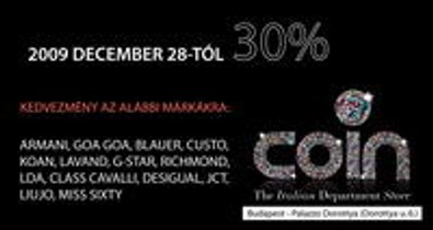 Coin: 30 mínusszal indul az év!