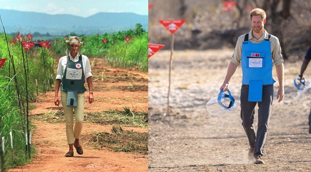 Diana Harry herceg Angola akna