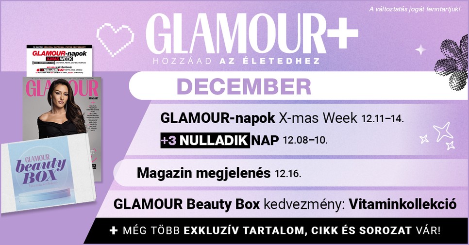 Decemberben is GLAMOUR Plusz!