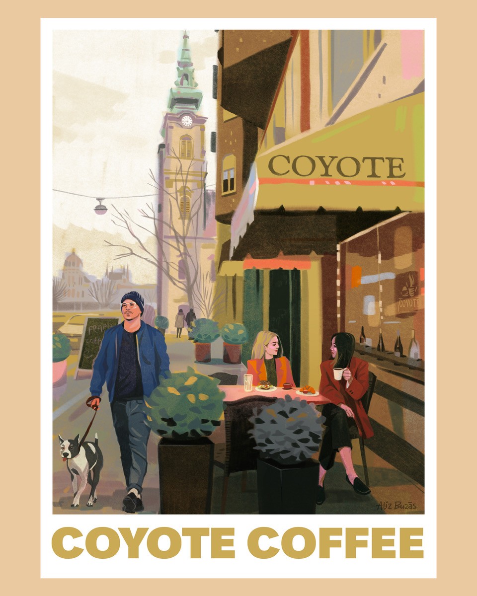 Printekkel a kávézókért – Buzás Aliz illusztrátor egyedi plakátokkal segíti kedvenc budapesti helyeit