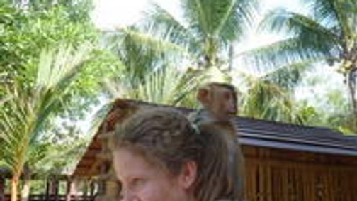 Mihalik Enikő és a majom