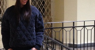 Ruszkai Orsi az időjáráshoz öltözött