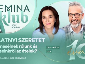 Dr. Lukács Liza és Rákóczi Ferenc közös estje az ételek és érzelmek világáról