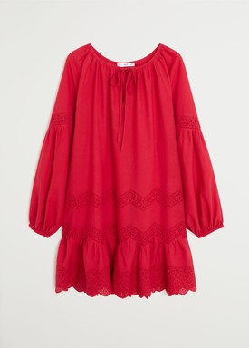 Ruha csipkés fodorral MANGO 12995 Ft