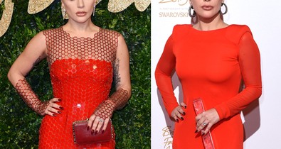 Lady Gaga ruhája nem, de a sminkje annál inkább ijesztő