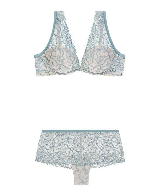 Menta színű csipkés melltartó és bugyi TEZENIS 5490 Ft 2490 Ft helyett 4392 Ft és 1992 Ft 