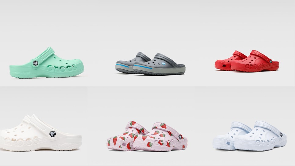  A Crocs papucsokat választhatod hideg színekben, intenzív vörös színben, rózsaszínben vagy akár pasztell mentában is, de természetesen a klasszikus fehér modell is megtalálható.