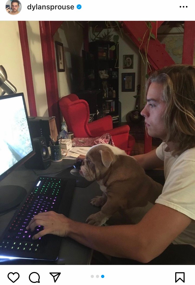 Dylan Sprouse és hűséges kutyája, Magnus