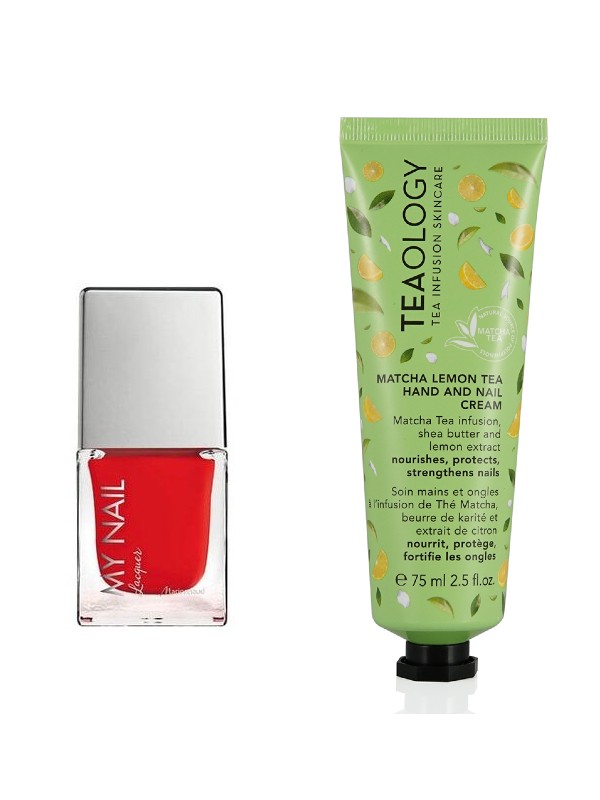 My Nail Lacquer körömlakk (Sunny Red) MARIONNAUD 1900 Ft a Marionnaud üzleteiben és online, Matcha Tea kéz- és körömápoló TEAOLOGY 4200 Ft a Marionnaud üzleteiben és online, mindkét termék megvásárlása esetén a GLAMOUR Summer week kuponnal, 25% kedvezménnyel 4575 Ft