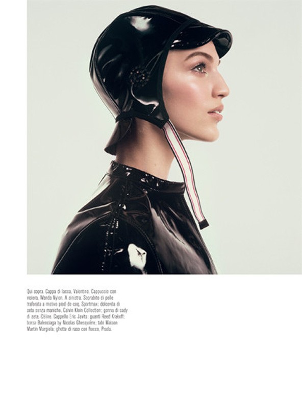 Axente Vanessa elbűvölő mosolya az olasz Vogue-ban