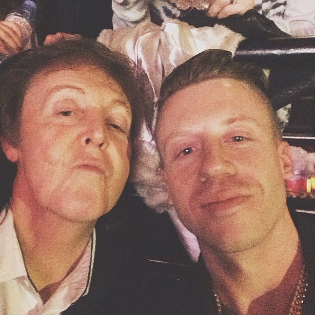 Micsoda páros! Paul McCartney és Macklemore.