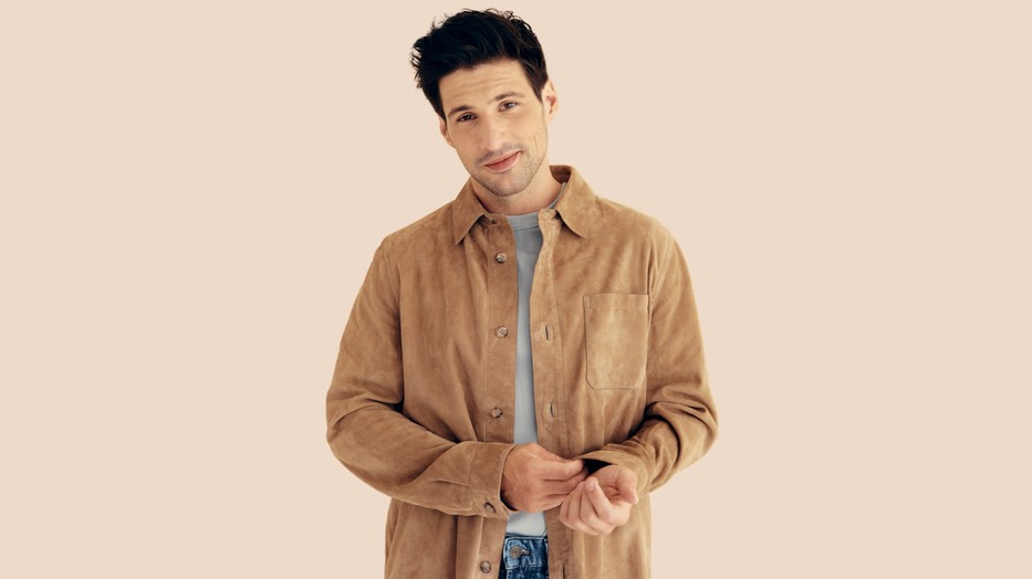 Ember Márk - Bőringés pulóver: MASSIMO DUTTI