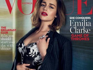Eszméletlenül szexi a Trónok harca sztárja, Emilia Clarke a Vogue címlapján