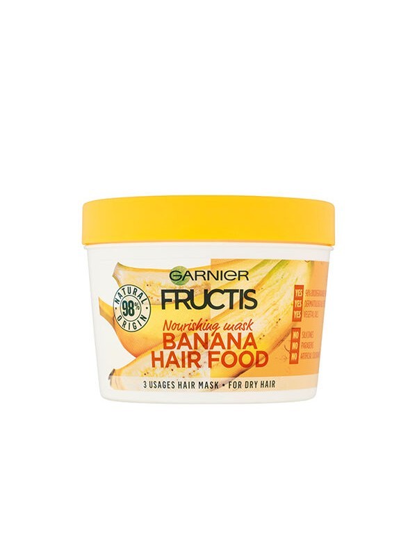 Fructis Hair Food hajpakolás (Banana) GARNIER 2599 Ft/390 ml (6,66 Ft/1 ml)