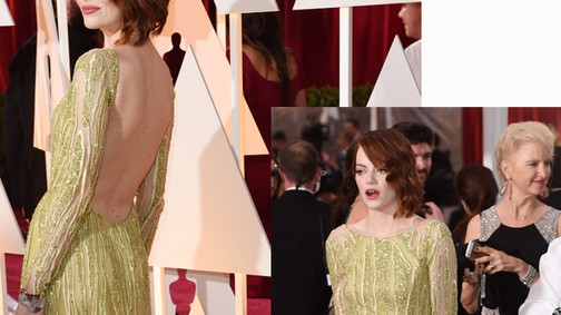 Emma Stone bugyit villant az Oscar gálán