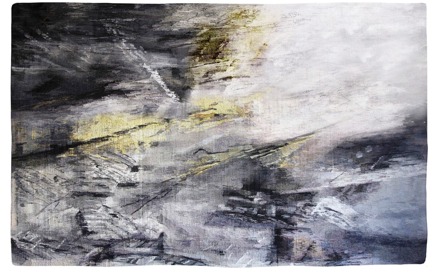 Sipos Éva TÁBLA, 2021136x200x1 cm; gyapjú, fémszál, len, francia gobelinfotó: Király Balázs