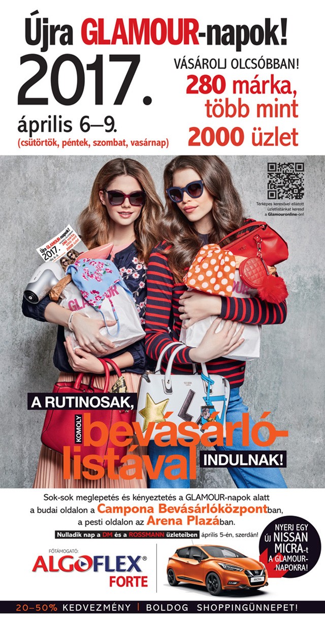 GLAMOUR-napok kuponfüzet 2017 tavasz