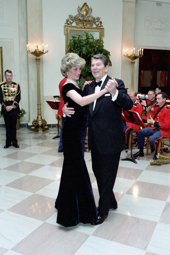 Lady Di és az amerikai elnök, Ronald Reagan