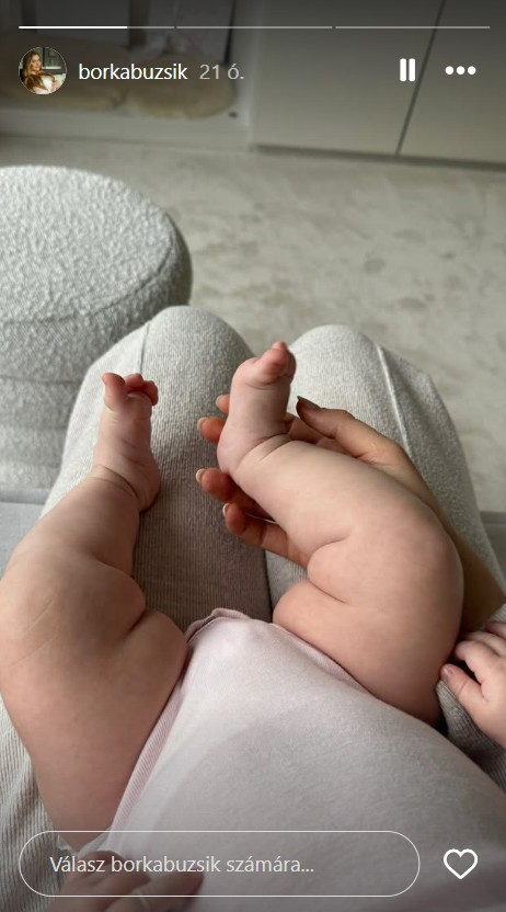 Buzsik Borka imádnivaló fotót posztolt kislányáról