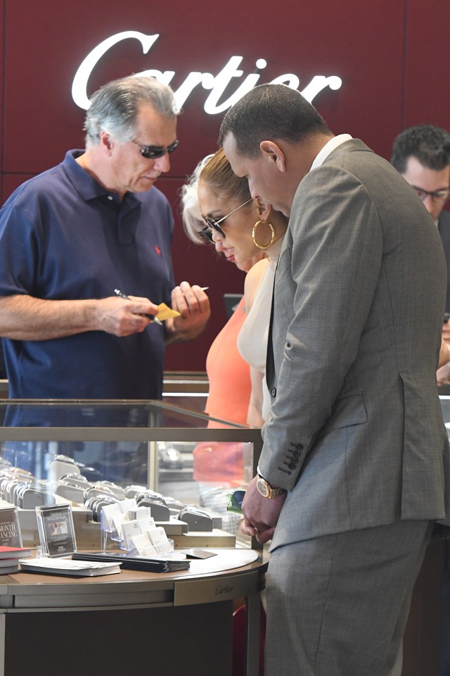 Jennifer Lopez Alex Rodriguez Cartier