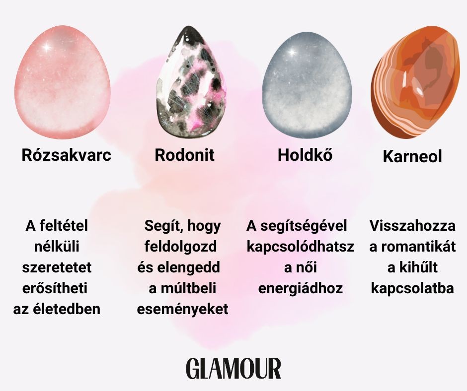 Tudtad, hogy az olyan ásványok, mint a rózsakvarc vagy a holdkő segítenek erősíteni vagy bevonzani az életedbe a szerelmet?