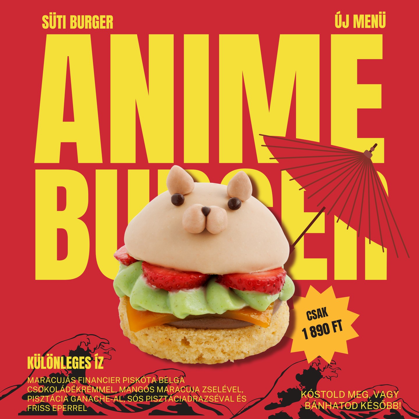 Anime burger a Sugar! anime kollekciójából