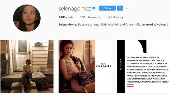 Selena Gomez Instagramja