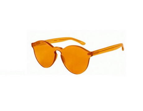 Linda Farrow a House of Holland számára tervezte a teljesen áttetsző, mókás napszemüveget, három élénk színben.