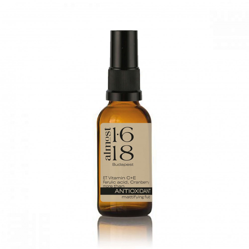 A könnyed formulába olyan antioxidáns elemek vannak, melyek segítik, erősítik a kötőszövetet, és aktívan harcolnak a bőrünket érő kedvezőtlen környezeti hatásokkal szemben. ET Vitamin C + E + Ferulic Acid antioxidáns szérum ALMOST 1.618 5990 Ft/30 ml