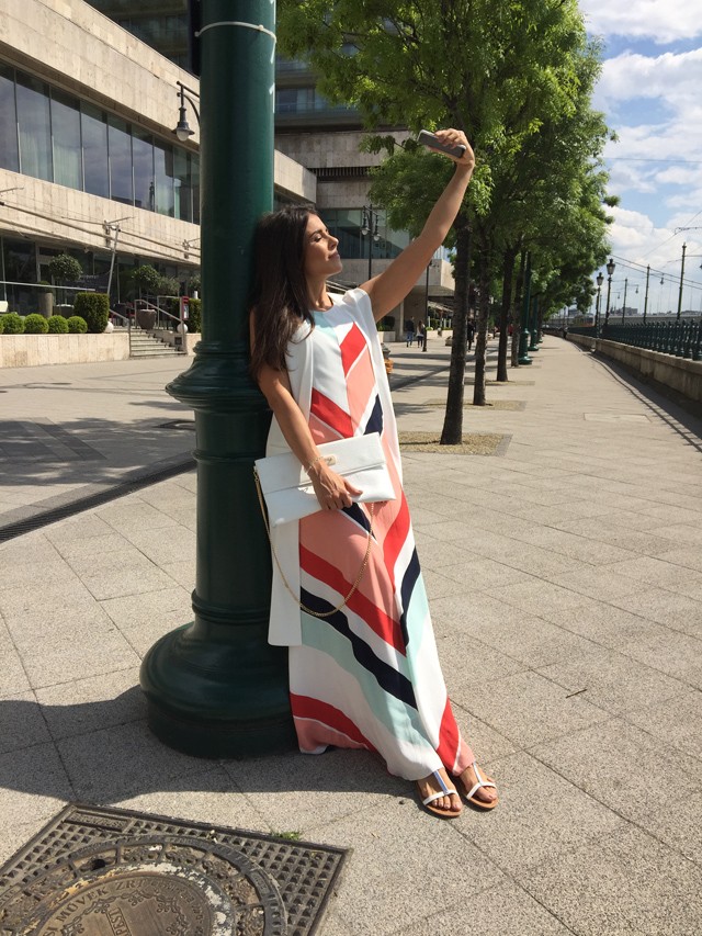 molnár andi, táncosnő, maxiruha, zara, gardróbnapló