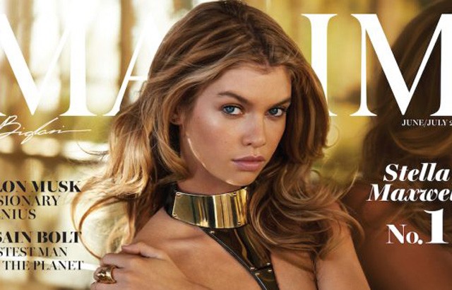 stella maxwell, gilles bensimon, maxim, magazin, férfimagazin, címlap, erotikus, fotók, szexi