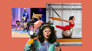 A világ legfurcsább fitnesztrendjei között előkelő helyen van a zsírtörő ketrec és kecskejóga is