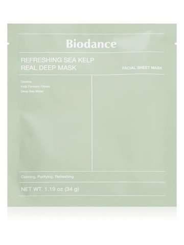Refreshing Sea Kelp Real Deep bőrnyugtató és faggyúszabályzó hidrogél maszk BIODANCE 2399 Ft/1 db, GLAMOUR-kuponnal, 20% kedvezménnyel 1919 Ft a Rossmann üzleteiben és online 
