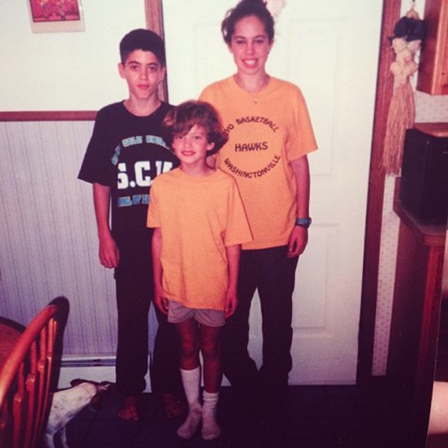 Emily DiDonato családja körében.