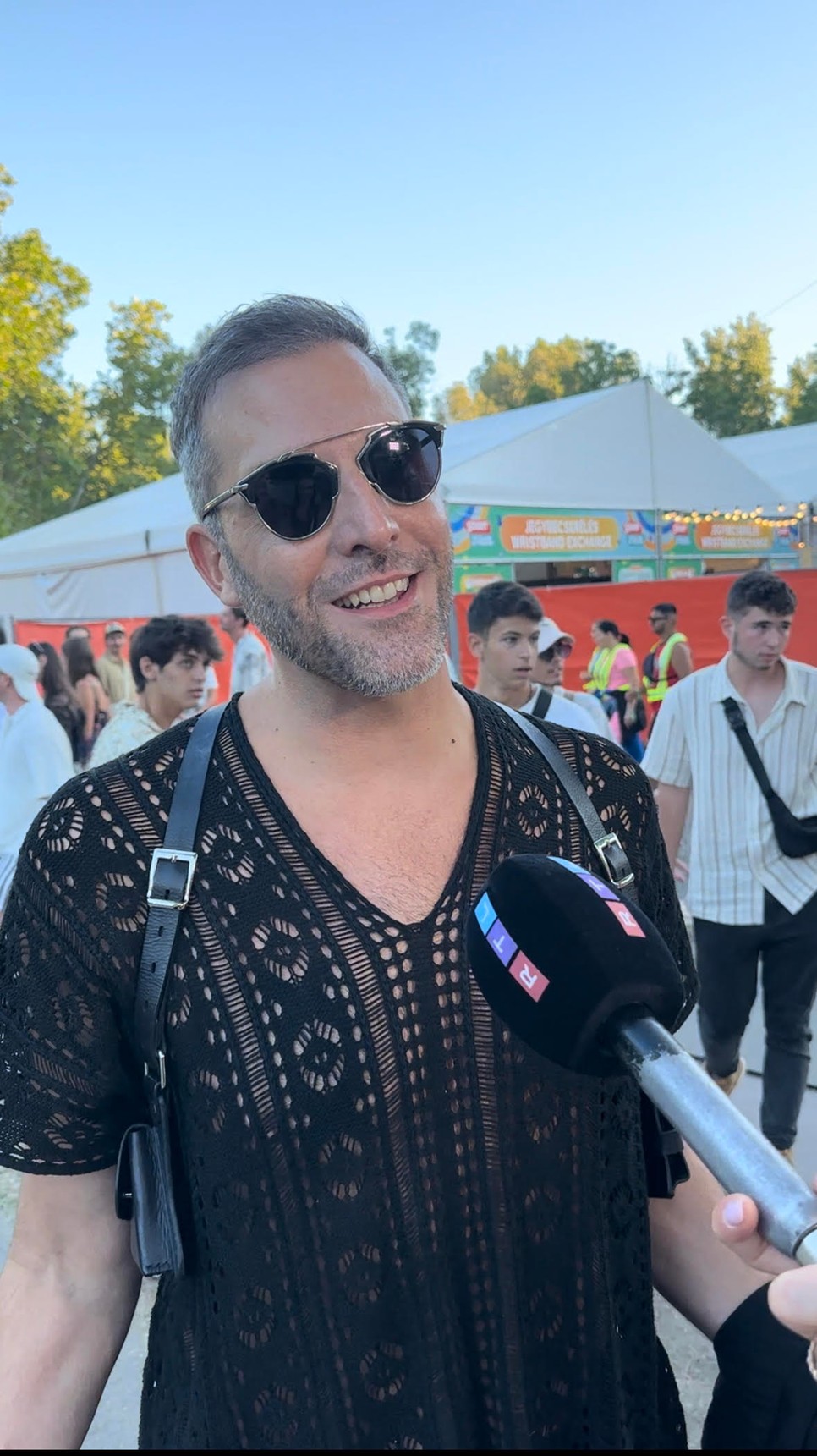 Merő Péter divattervező a Sziget Fesztiválon